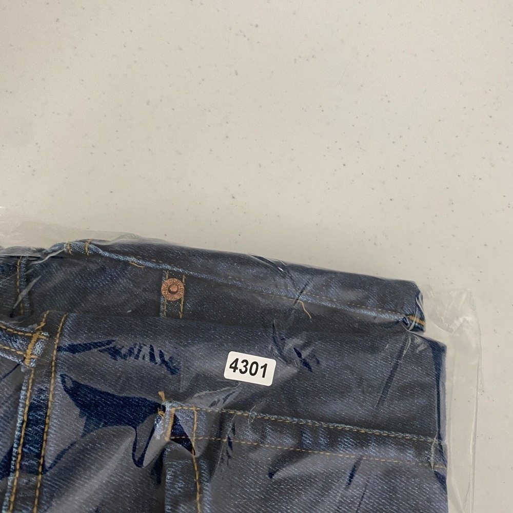 Old Navy OG Straight High Rise Jean Shorts Womens 4 Denim Blue Button Fly 5" - Picture 5 of 5
